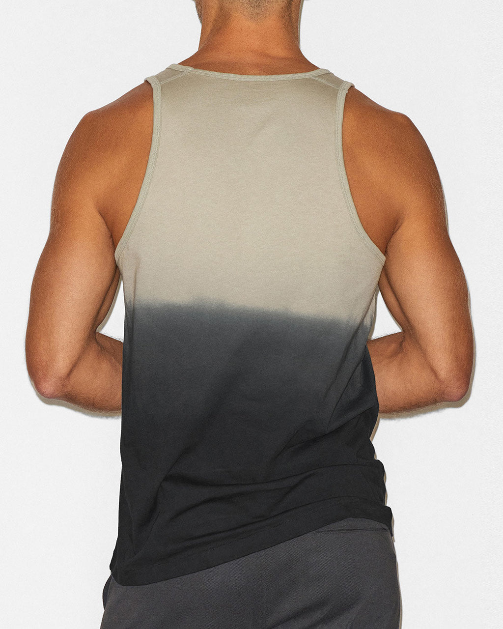 Dip Dye Relaxed Tank Sandstone Beige