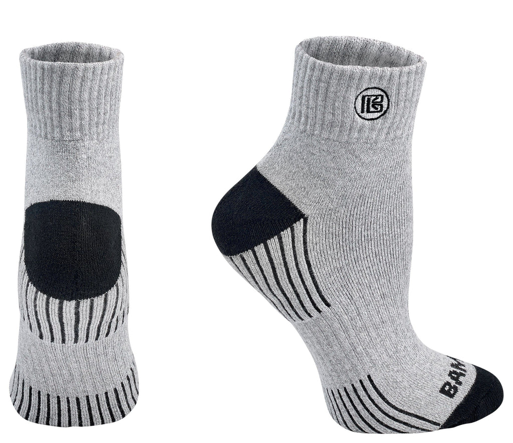 Premium Bamboo Rayon Quarter High Crew Socks - 3 Pair and 6 Pair Packs Available